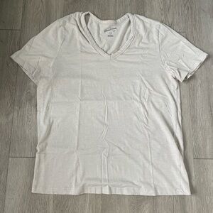 White V-Neck T-Shirt